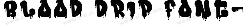 Blood Drip Font字体转换